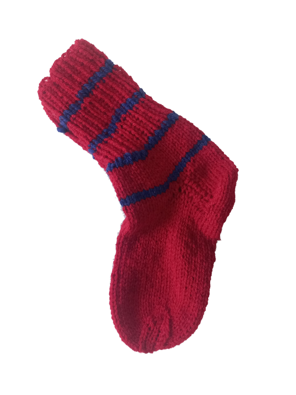 Červené ponožky 20 cm