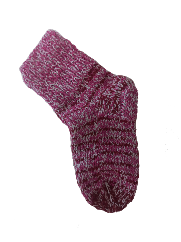 Růžové ponožky 20 cm