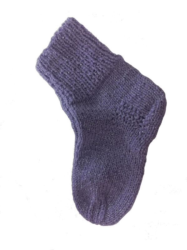 Fialové ponožky 19 cm