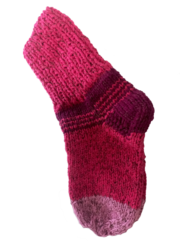 Růžové ponožky 21 cm