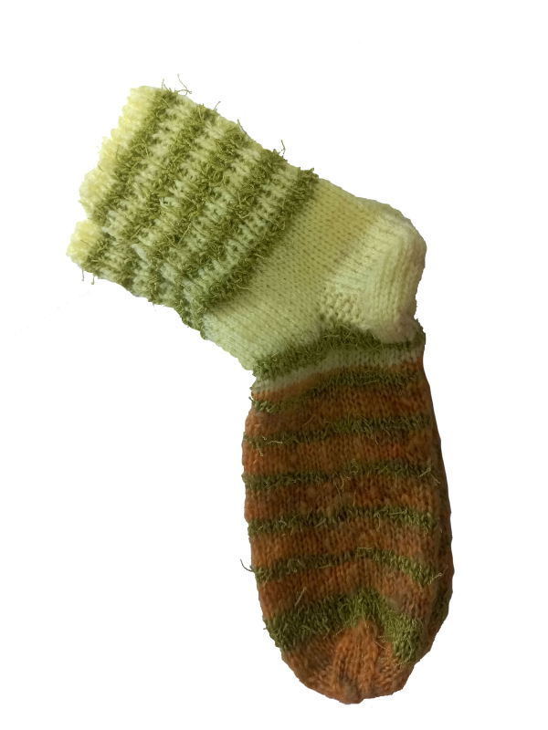 Žlutozelené ponožky 23 cm