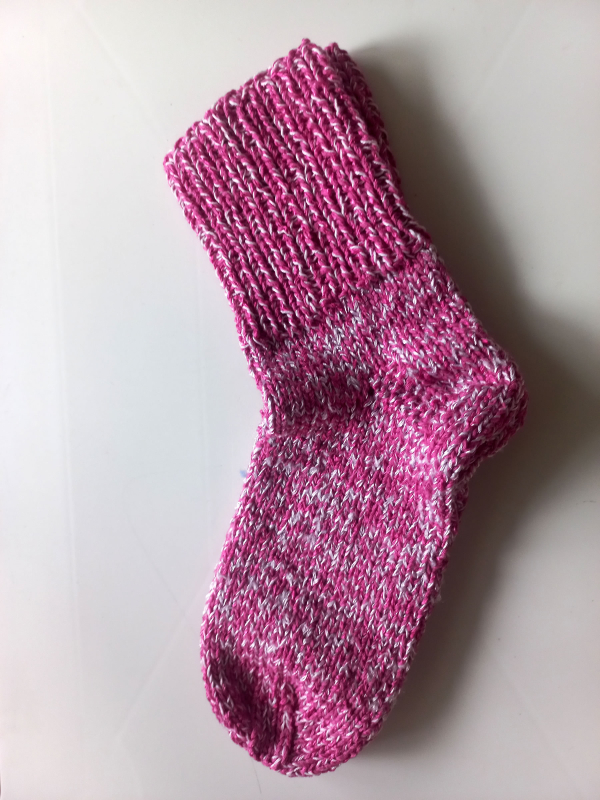 Ponožky růžový melír 21 cm