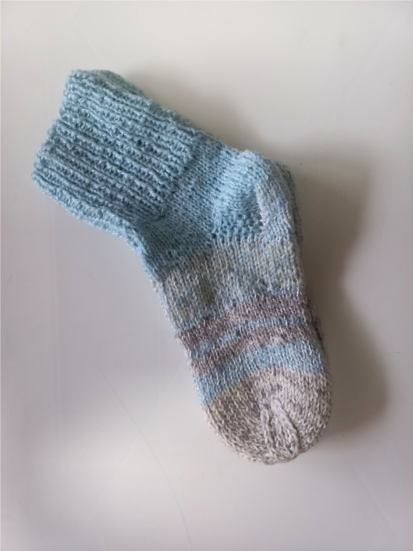 Světlemodré ponožky 20 cm