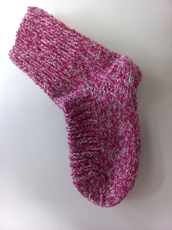 Ponožky růžový melír 21 cm