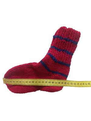 Červené ponožky 20 cm