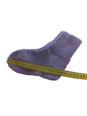 Fialové ponožky 19 cm