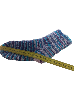 Modrofialové ponožky 20 cm