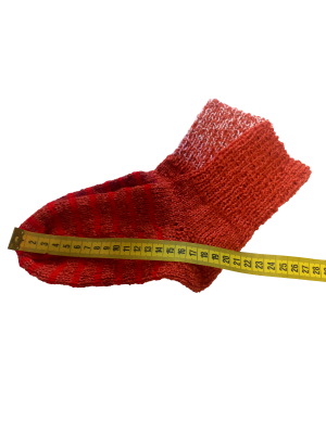 Červené ponožky 19 cm