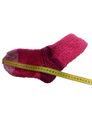 Růžové ponožky 21 cm