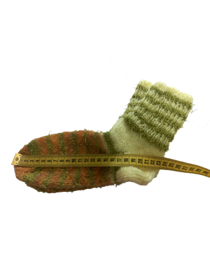 Žlutozelené ponožky 23 cm