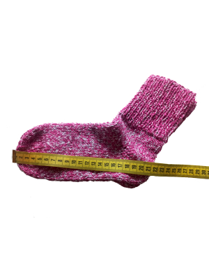 Ponožky růžový melír 21 cm