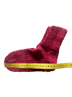 Červené ponožky 21 cm