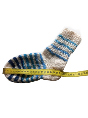 Ponožky s modrými proužky 21 cm