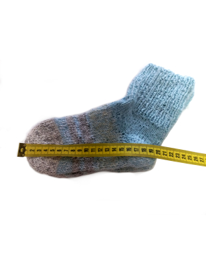 Světlemodré ponožky 20 cm